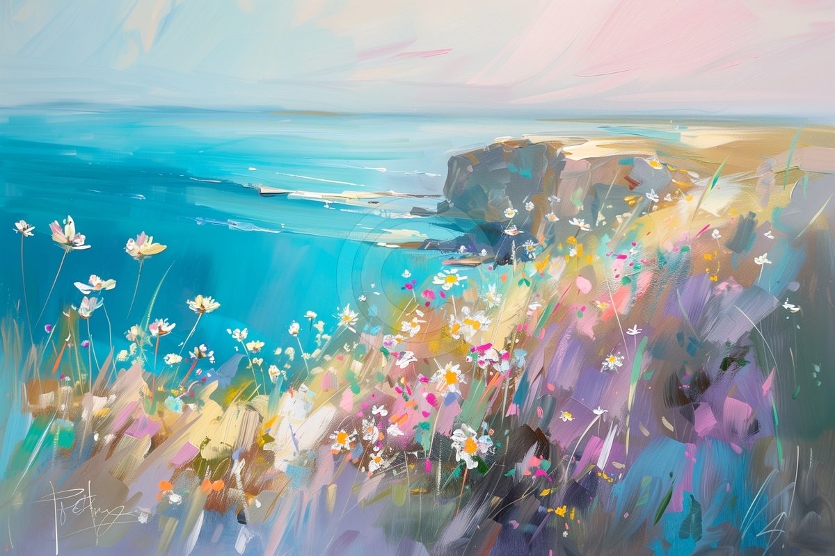 Fiori Primaverili sulla Scogliera