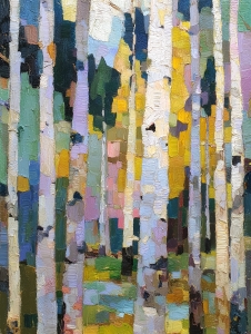 Foresta di Betulle Astratta