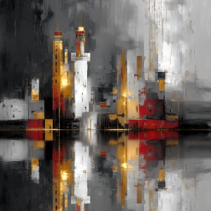 Abstrakte Stadtskyline
