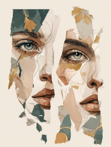 Retrato Fragmentado con Bot&aacute;nica