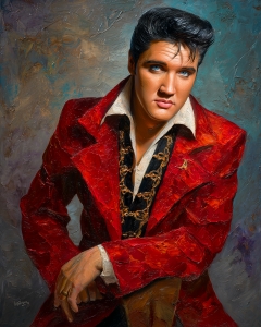 Portr&auml;t von Elvis Presley