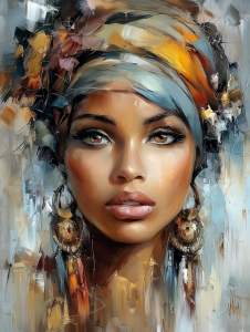 Retrato de Mujer con Turbante