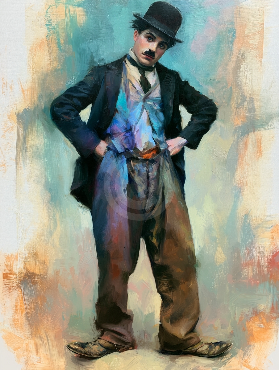 Retrato de Charlie Chaplin
