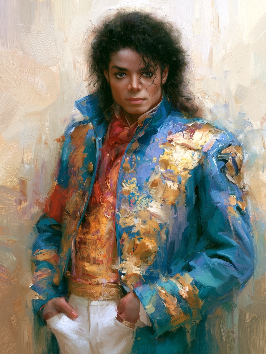 Retrato de Michael Jackson