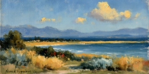 Golden Clouds Over the Bay