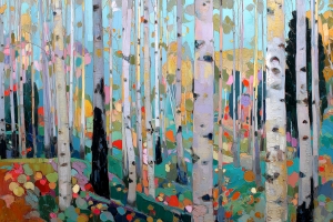 For&ecirc;t en pleine couleur