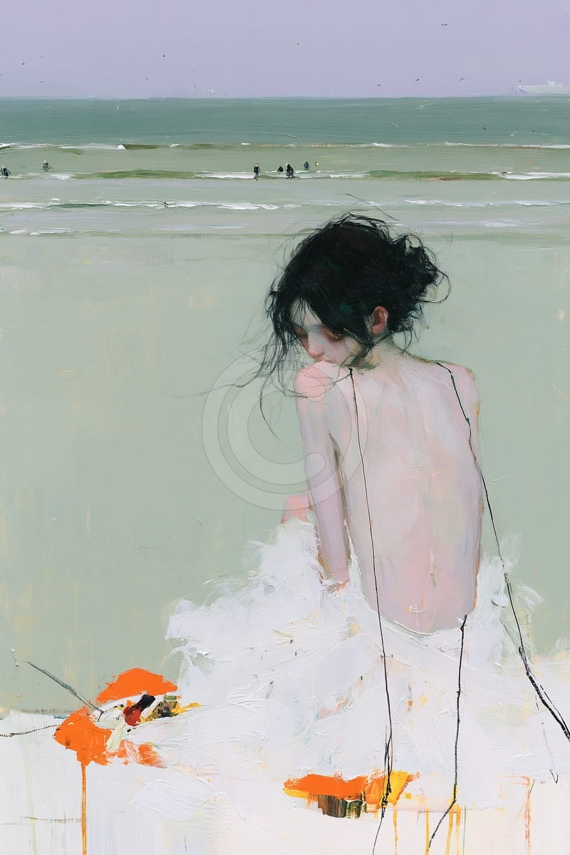 Femme dans la Mer