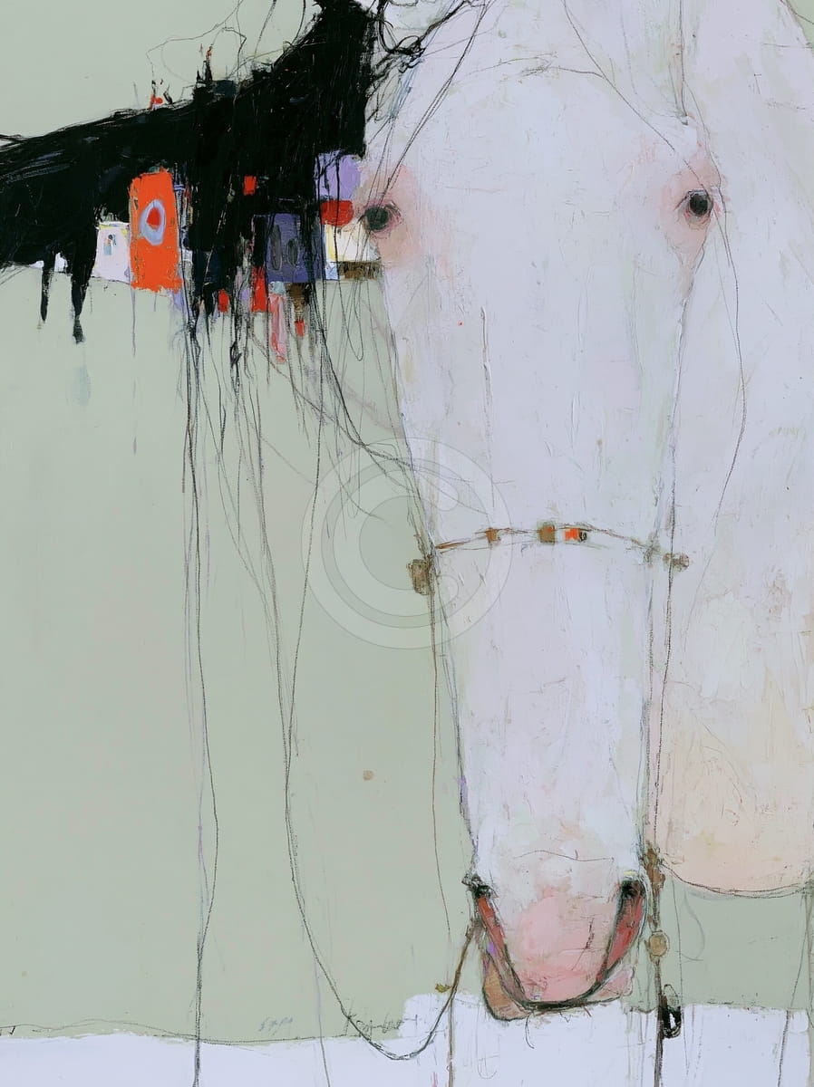 White Horse Portrait